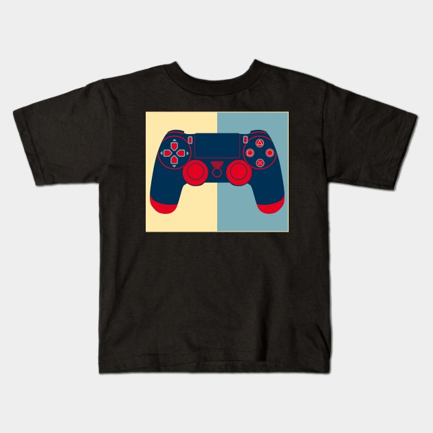 Ps4 Controller Kids T-Shirt by remixer2020